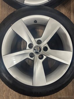 ALU Kola ŠKODA 5x100 R16 ALORE Letní Pneu 215/45/16 - 2