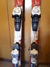 dětské lyže Nordica 120 cm a hůlky - 2