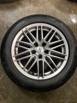 4x alu kola R17 rozteč 5x115 4x pneu Barum 225/55/R17 Y XL - 2