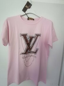 Růžové tričko LV Louis Vuiitton - 2