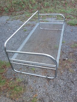 Chromovaný gauč, velmi dobrý stav - 2