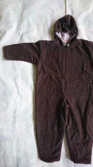 hnědý overal na kostým medvěda - 2