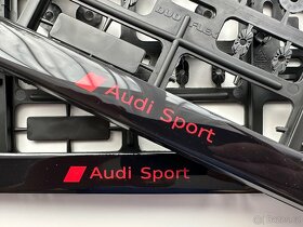 Audi Sport rot gel podložky pod SPZ - 2