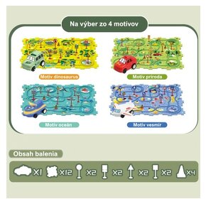 Puzzle autodráha 25ks set - 2