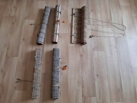 Roleta dřevěná svinovací zdola - 3ks - 2