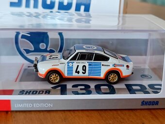 Škoda 130 RS rally Monte Carlo 1977 - model, nový - 2
