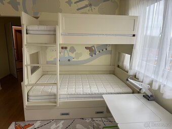 Dvoupatrová dětská postel 120x200 / 100x200. - 2