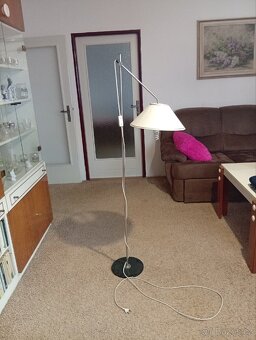 Lampa bílý dekor - 2