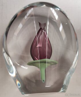 Designové skleněné těžítko Beránek Škrdlovice - 2