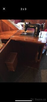 Skříňkový šicí stroj Minerva - 2