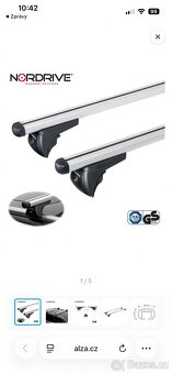 NOVÉ střešní nosiče NORDRIVE 120 cm - 2