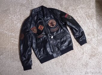 NOVÁ kožená letecká bunda A2 - L,XL-2XL - 2