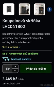 Černá mat skříňka - 2