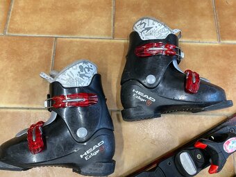 dětské lyže Elan 90cm a lyžáky Head 21cm velikost 33 - 2