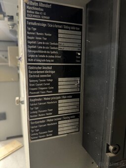 Formátovací pila Altendorf F45 ELMO - 2