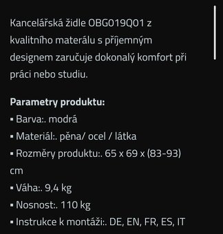 Nové ergonomické kancelářské křeslo - 2