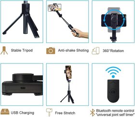 Novy stativ / tripod s dálkovým ovládáním - 2