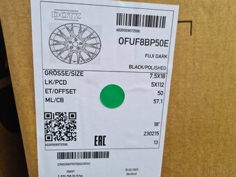 Alu kola DOTZ 5x112, 7,5Jx18, ET50, Škoda Octavia - 2