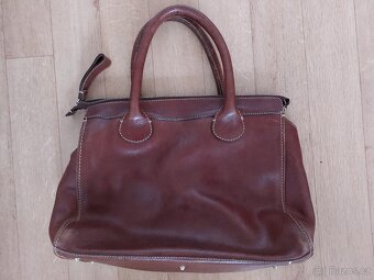 Větší kožená kabelka Chloé, hnědá, retro styl - 2
