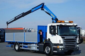 Scania P 250 - 4x2 - Valník + HR-PALFINGER PK 12002 – EURO 6 - 2