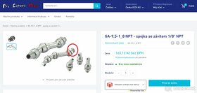 spojka se závitem GA-9,5 1/8" NPT - 2