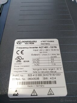 Frekvenční měniče Bonfiglioli ACT 401-13FA 2,2KW - 2
