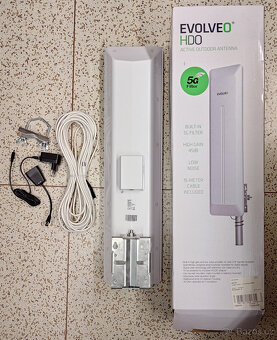EVOLVEO HDO, aktivní DVB-T2 anténa, filtr LTE,4G,5G, zaruka - 2