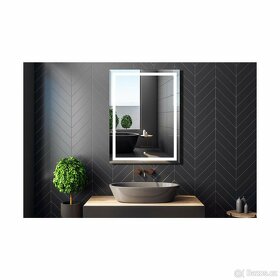 Koupelnové zrcadlo s osvětlením LED 80 x 60 cm - 2