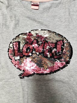 Šedé triko Love - 2