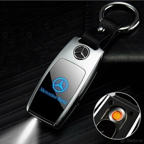 zapalovač v dárkovém balení - Mercedes Benz+svitici+usb dobi - 2