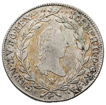 Stříbrná mince r. 1785 Josef II. - 2