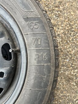 Letní pneu 165/70 R14 Kleber + plechové disky 5J14 - 2