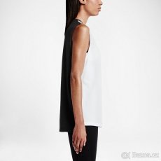 Nike Signal Muscle tílko bílo-černé, vel. XS - 2