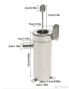 Vodní čerpadlo 8m/26,3ft z nerezové oceli ručni čerpadlo - 2