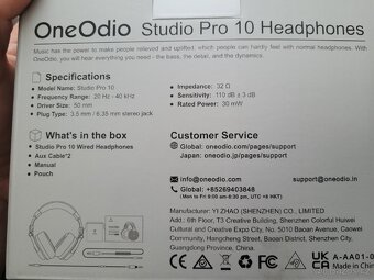 Prodám jednou použita sluchátka Studio Pro 10 - 2