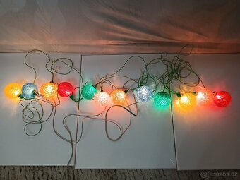 Retro Vánoční osvětlení - koule - 2