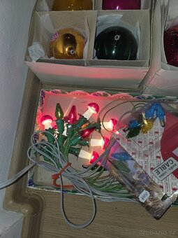 Hromada starých retro vánočních ozdob levne - 2