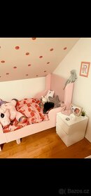 Prodloužitelná postel Busunge - růžová - 2