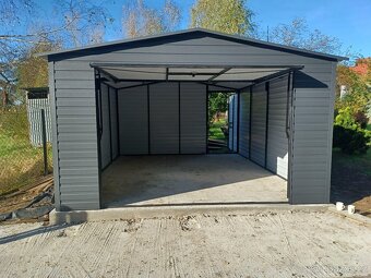 Plechová garáž 4x5m - 2