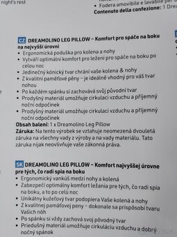 Zdravotní polštář Dreamolino - mezi kolena nepoužitý - 2