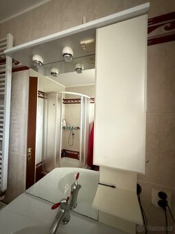 Koupelnová skříň se zrcadlem a umyvadlem - 2