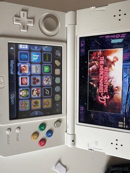 New Nintendo 3DS – bílý, CFW, hry, nabíječka, stylus - 2