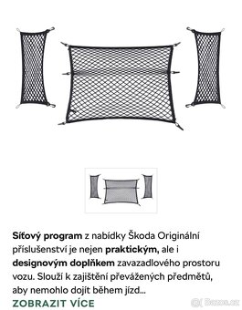 ŠKODA OCTAVIA III-SÍTOVÝ PROGRAM DO KUFRU 3 KS - 2