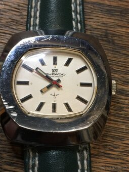 Retro hodinky Ducado Pforzheim Anker kožený řemínek - 2