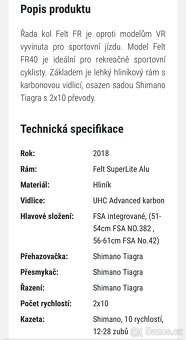 Silniční kolo Felt - 2