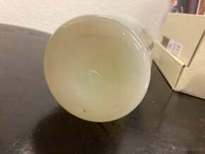 Stara starozitna sklenice,pohar z mléčného skla - 2