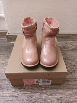 Nové, nenošené růžové dětské polobotky, vel. 26 - 2