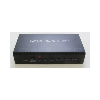 HDMI switch 5x vstup na 1 výstup - 2