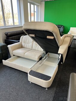 Sedací souprava rohová - kůže - 2