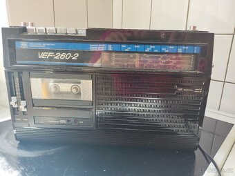 Velmi vzácné Rádio - magnetofon VEF 260-2 s UKW, 9 pásem PR - 2